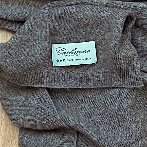 Accessories - A beautiful taupe cashmere scarf.